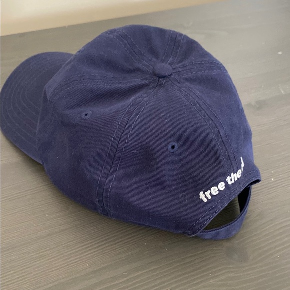 Birddogs Adult Free The Bird Baseball Hat One Size Adjustable Navy Cotton - Picture 5 of 13